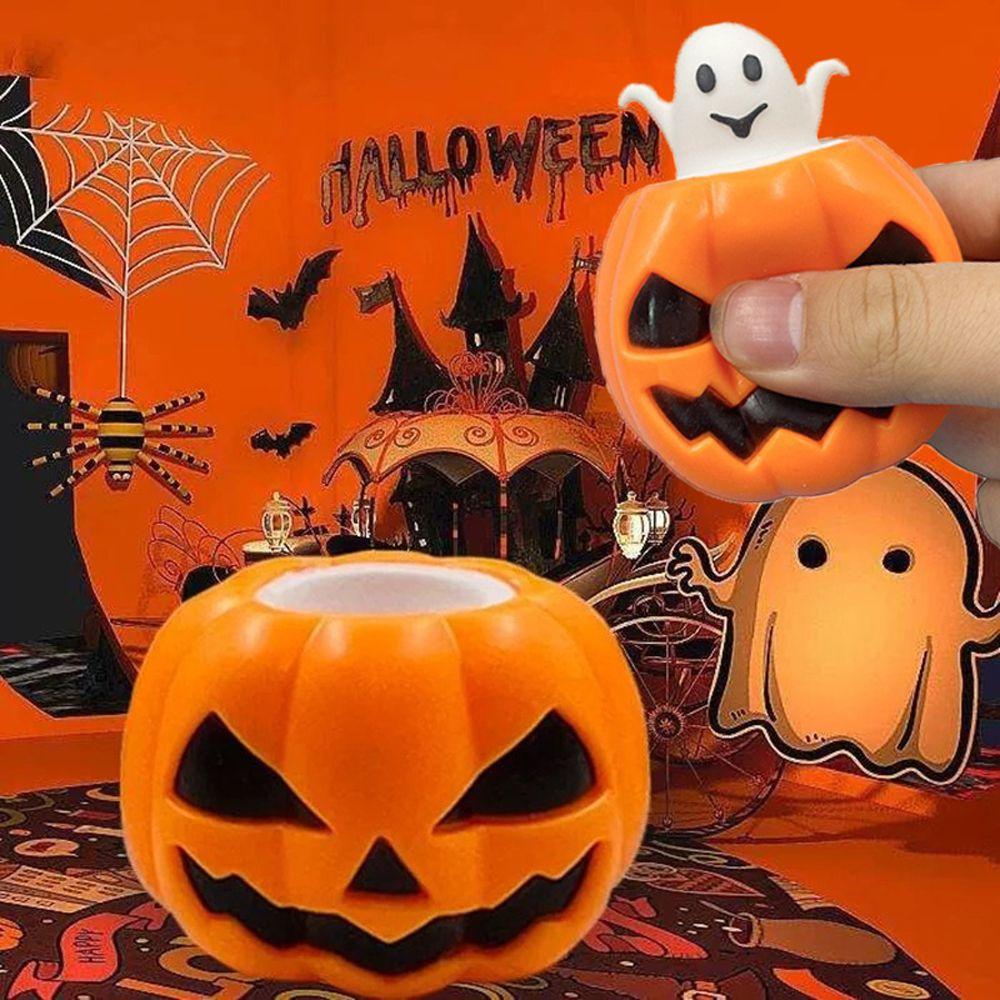 Pumpkin Kids Toys DIY Home Supplies Halloween Party Decorations Decompression Toys Squeeze Ball