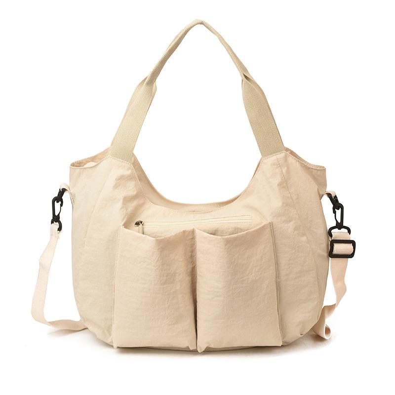 New Ins Style Summer Casual Lazy Shoulder Messenger Tote Bag Versatile Simple Pocket Large Capacity Cloth Bag