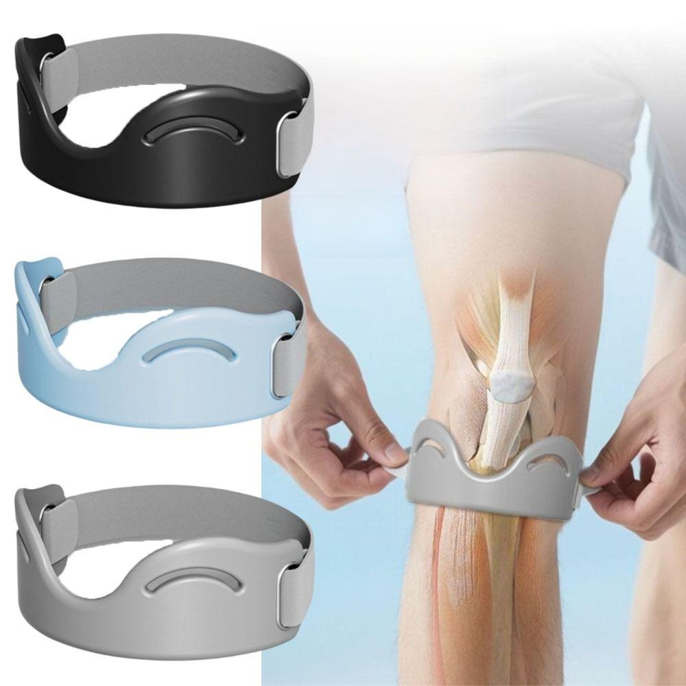 

Silicone Patella Knee Strap Fixed Protection Knee Pain Relief Support Brace Home Office 1PC Blue