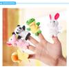 10Pcs Lovely Animal Finger Puppets Cute Cartoon Doll Toys Gifts