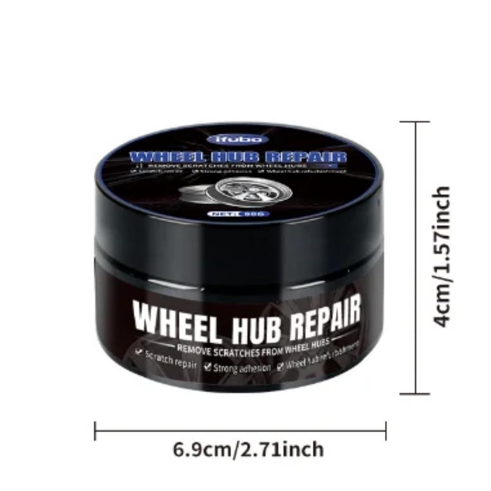 Car Wheel Scratch Repair Wax 80g Hub Polish Restoration Paste with Sponge