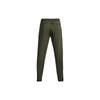 Under Armour Knitted Sweatpants Men's Green Moderate Cuffed Pants Unisex 1379677-390