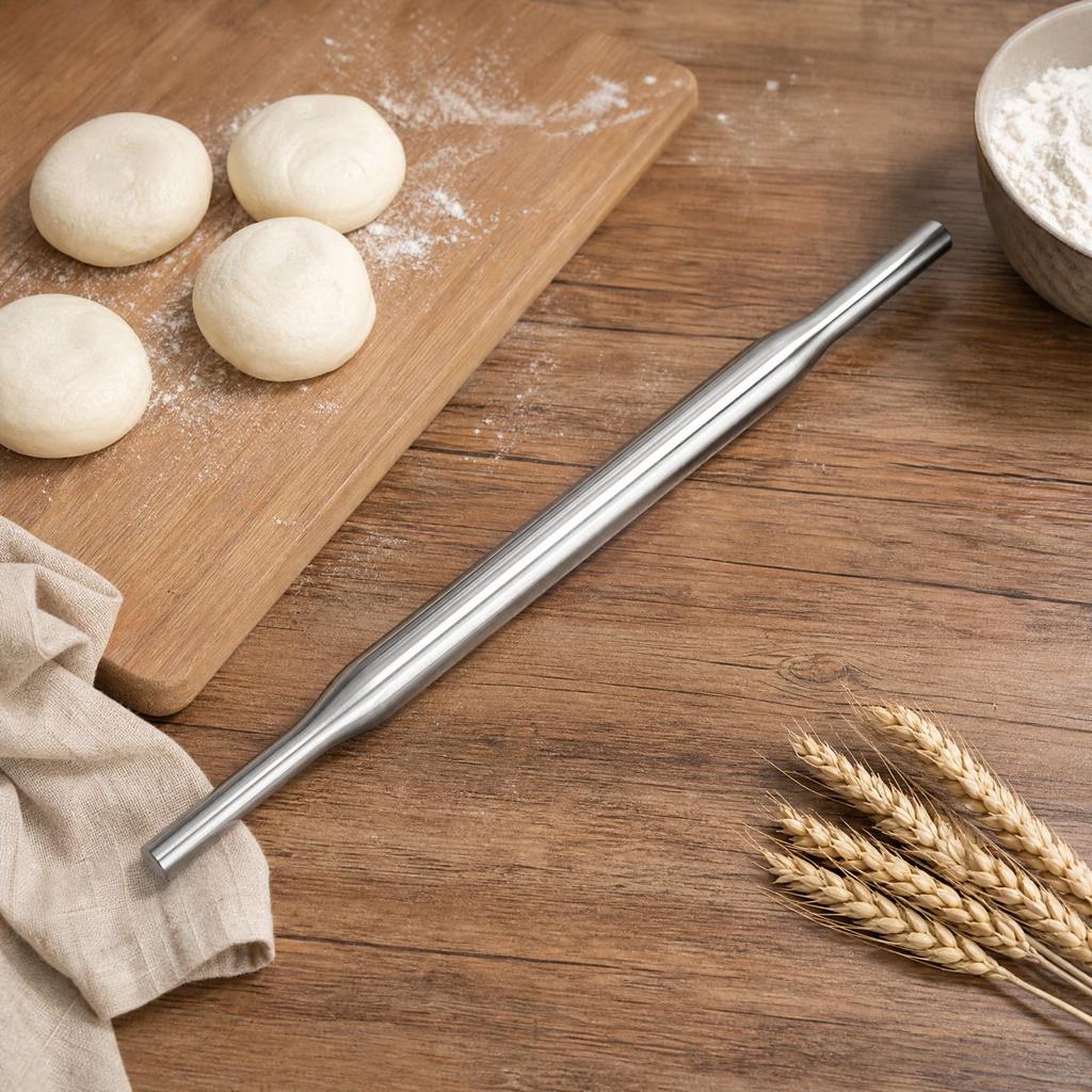 Stainless Pin for Dumpling Wrappers, Pizza Dough and Baking