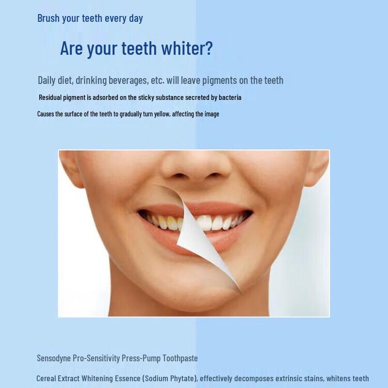 Cold and Hot Sensitive Whitening Pump Toothpaste