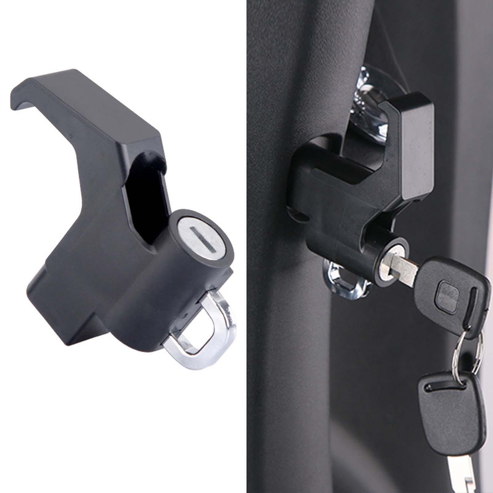 

Motorcycle Helmet Security Hook Lock Anti Theft Fit for Scooters Motorbikes чёрный