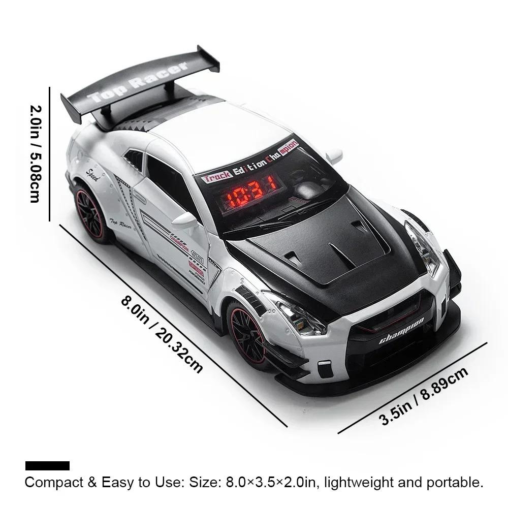 Simulated Sports Car Alarm Clock Adjustable Engine Roar Sound With Mist Sprayer Creative Desktop Ornament