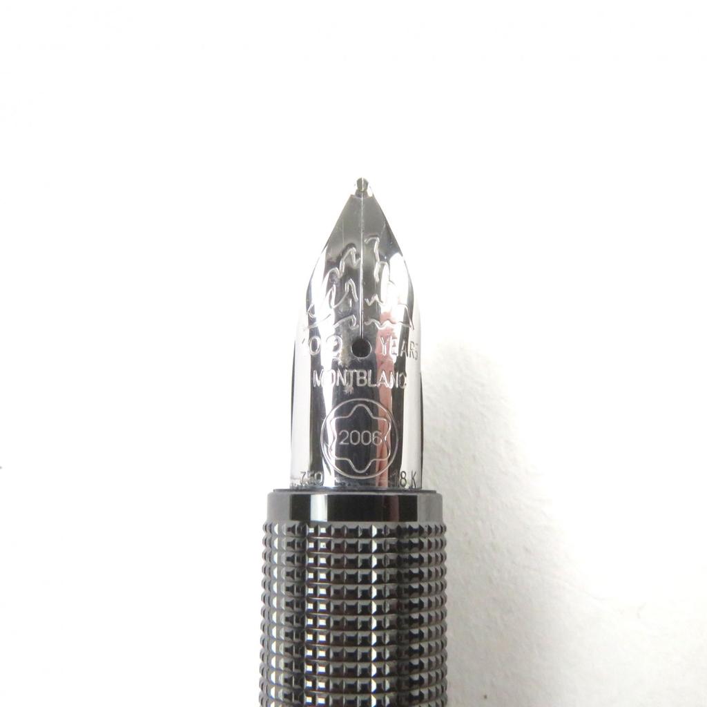 Very Good MONTBLANC Fountain Pen Starwalker 100th Anniversary 1P Diamond Logo Engraved 18K Used