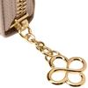 Marie Claire Women's Long Wallet with Round Zipper, Large Capacity, Coin Purse, Genuine Leather, 18 Card Slots, Carrousel Design, Beige