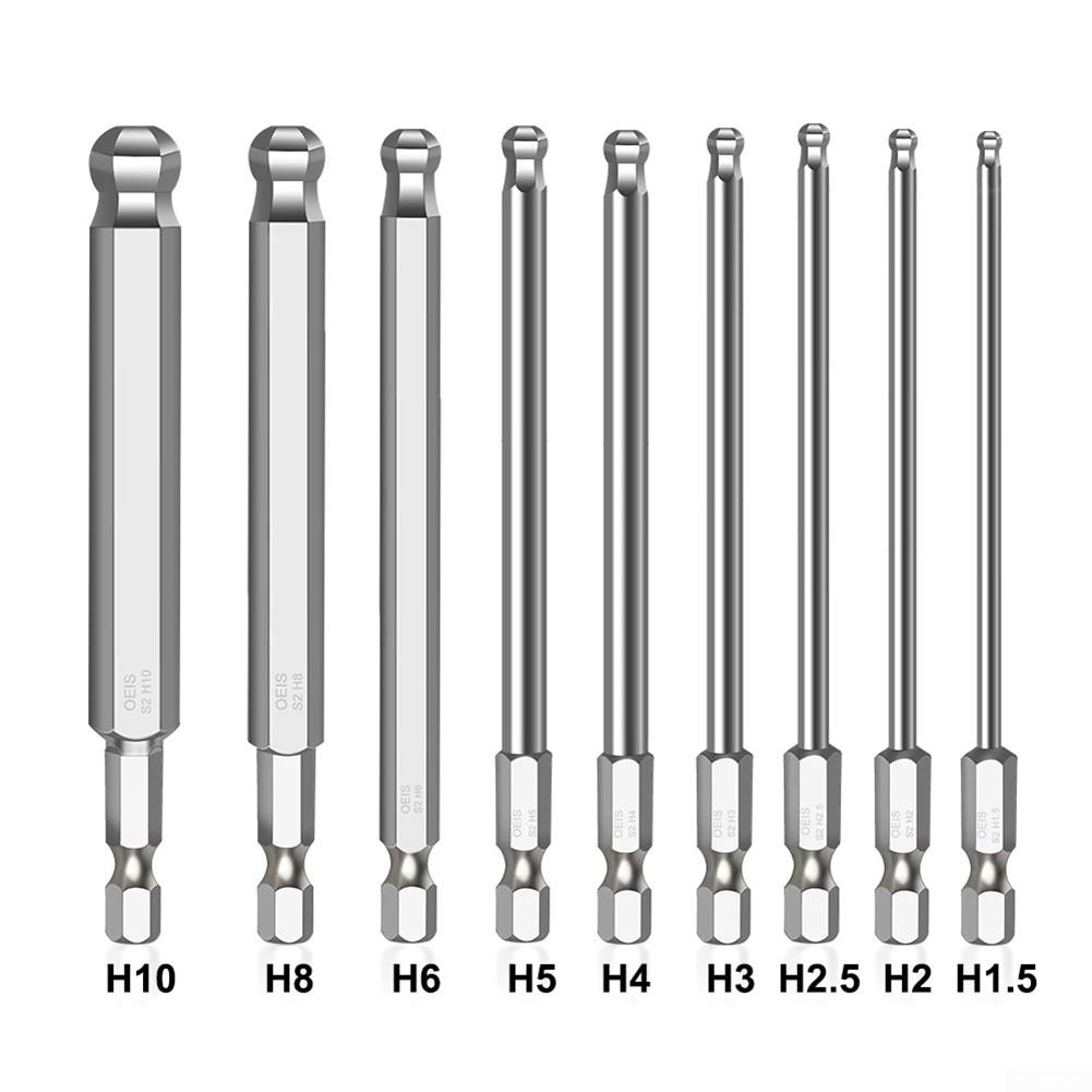 Ball End Screwdriver Bit Fine Workmanship Magnetic Metric Alloy Steel