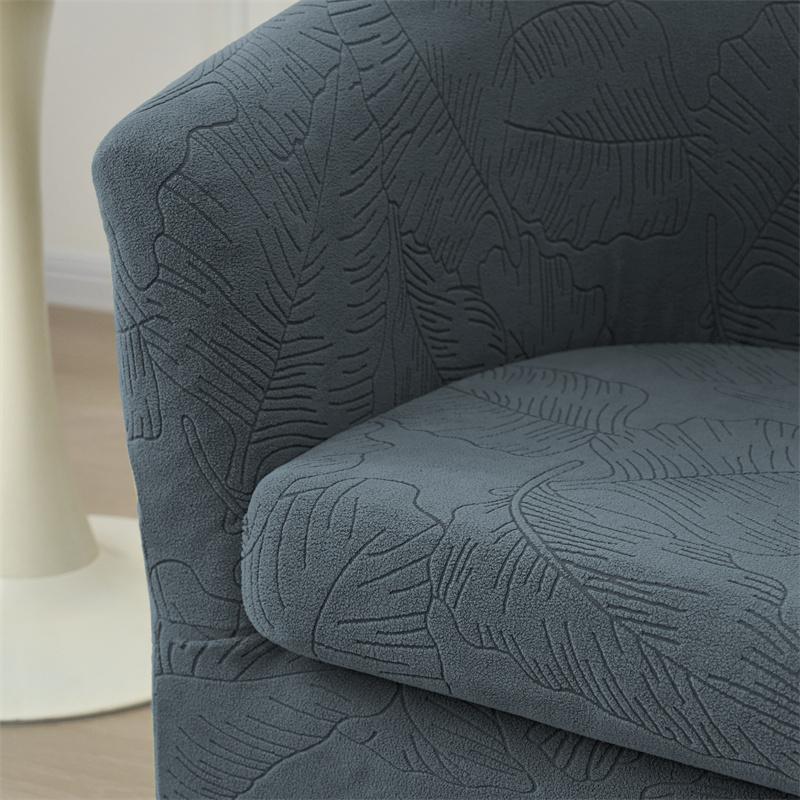 2pcs/set Jacquard Club Tub Chair Cover Elastic Single Armchair Protective Case Pet-friendly Couch Cover with Cushion Cover Home