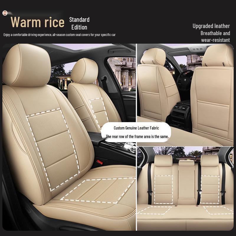 Custom-Made, All-Season, Thicker Car Seat Covers for New and Old Models, Full-Coverage