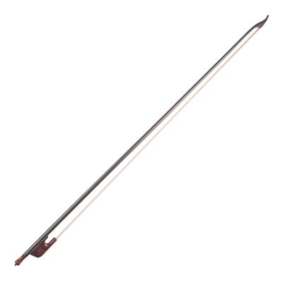 4/4 violin fiolbåge barockstil kolfiberfaner rund pinne ebenholts vit tagelbrunn
