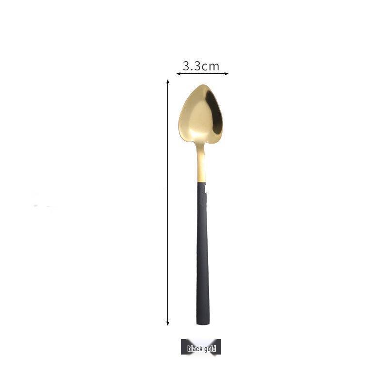 Heart-Shaped Long Handle Dessert Spoon