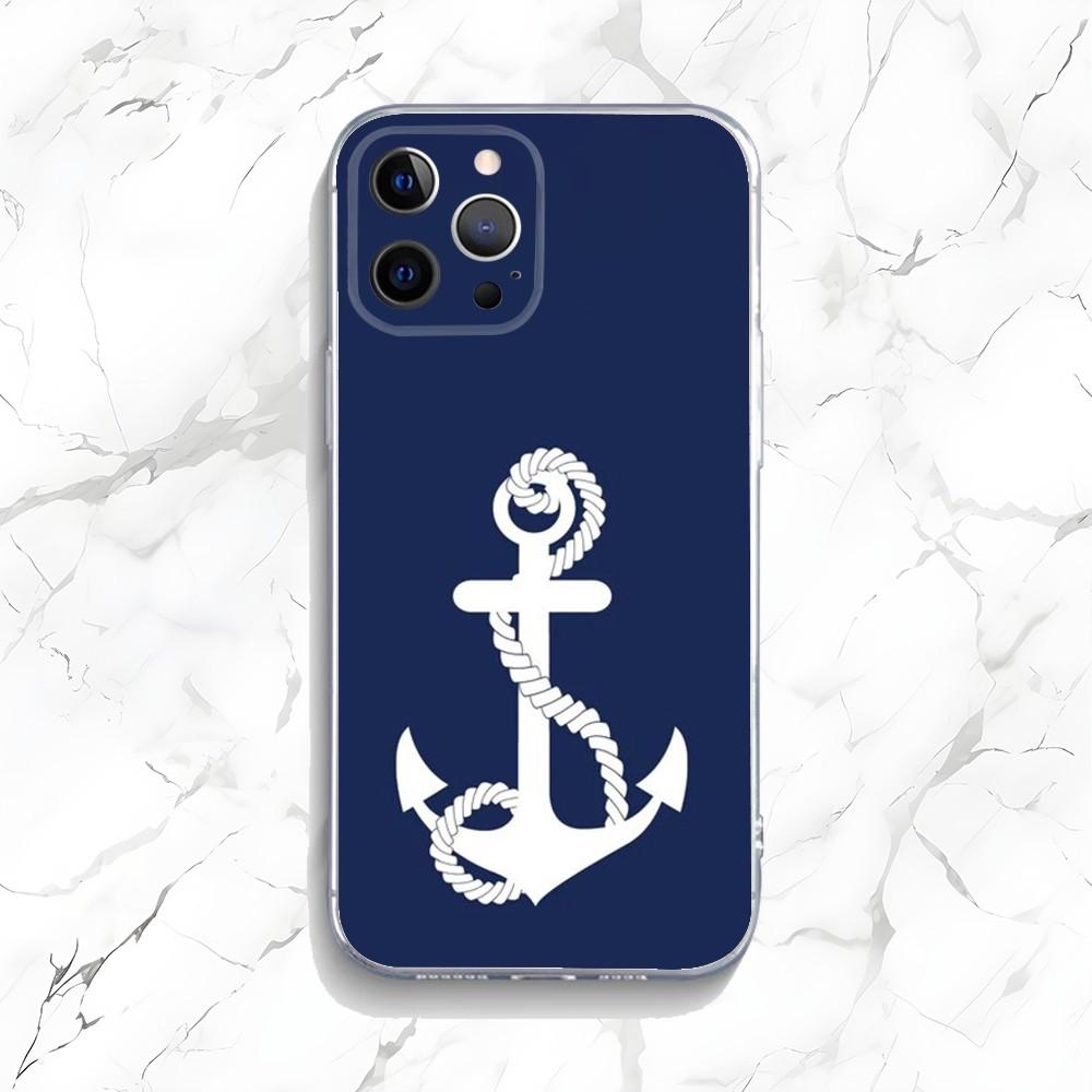 

Anchor Compass nautical sailor Phone Case For iPhone 16,15,14,13,12,11 Plus,Pro,Max,XR,XS,X,7,8 Plus,SE,Mini Transparent Shell iPhone13