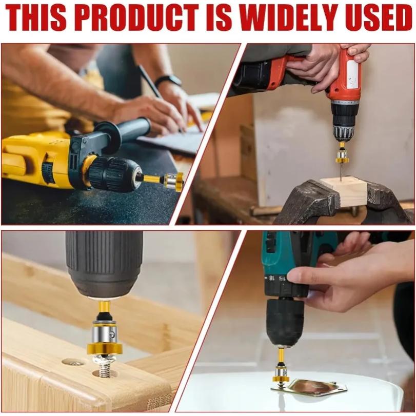 Magnetic Plasterboard Positioning Batch Head Screwdriver Bit Drilling Tools PH2 Hex Shank Drywall Locating Screw Bits Set 50mm