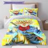 Roupa de Cama com Estampa de Troncos, Conjunto de Colcha Capa de Colcha Fronha Presente de Aniversário para Casa (1 capa de edredom + 2 fronhas, sem enchimento.)
