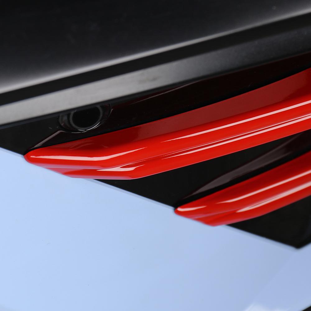 Für Hyundai Elantra CN7 N / CN7 N-line 2026 2026 Rote Außenfarbe Frontstoßstange Seitenkollisionsschutz Frontlippe Dekorationsstreifen