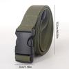 1PC Simple Nylon Buckle Slim Belt for Women, Outdoor Cargo Trouser Belt, Student Military Training Belt