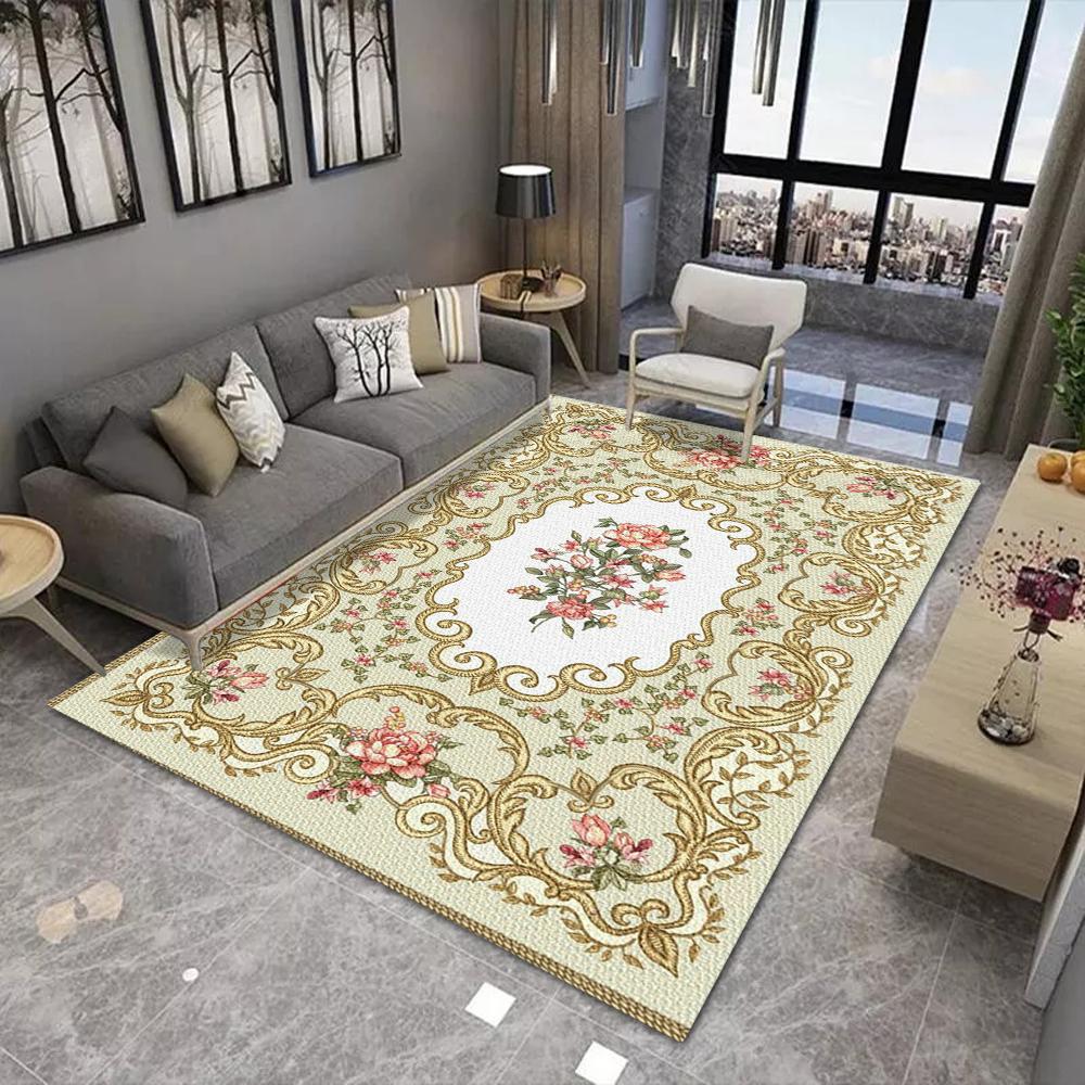 Vintage Floral Pattern Floor Mat, Various Styles with Ornate Scrolls and Animal Motifs, Non - Slip Door Mat for Home Decor