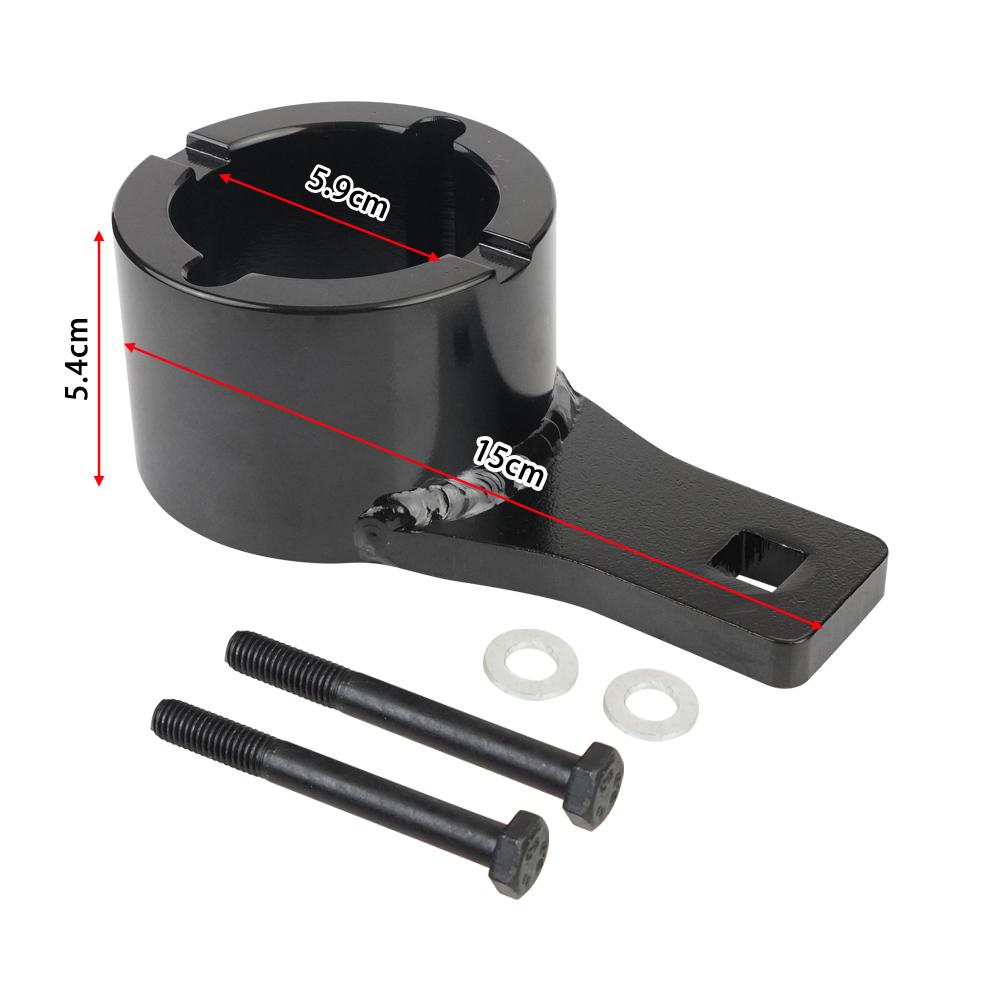 One Set Crankshaft Damper Pulley Holding Fixing device Crank Holder Tool with 2PCS Crank Bolts For Toyota For Lexus Black