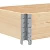 Pallet Frame 150 x 50 cm Solid Pine Wood