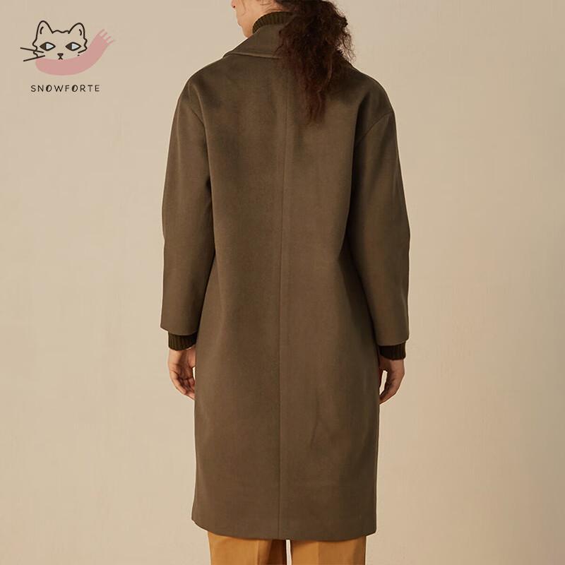 Women's 90% Wool 10% Cashmere Long Winter Coat