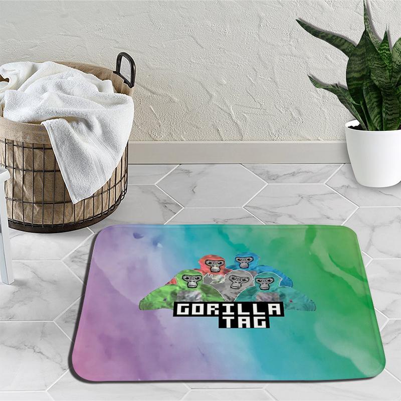 Gorilla Tag Monke Carpets for Living Room Cartoon Monkey Bedroom Decor Bedside Carpet Home Plush Rugs Fluffy Soft Lounge Rug Floor Mat