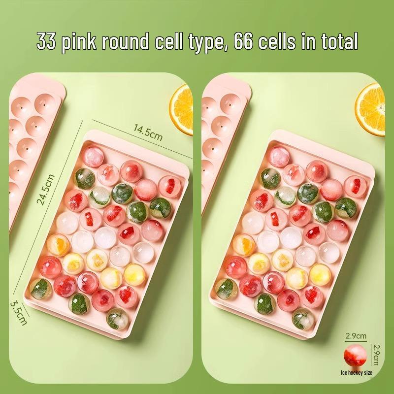 Lebensmittelechte Kugel-Eiswürfelformen mit Deckeln - Kreative selbstgemachte Eiswürfelbehälter für den Gefrierschrank