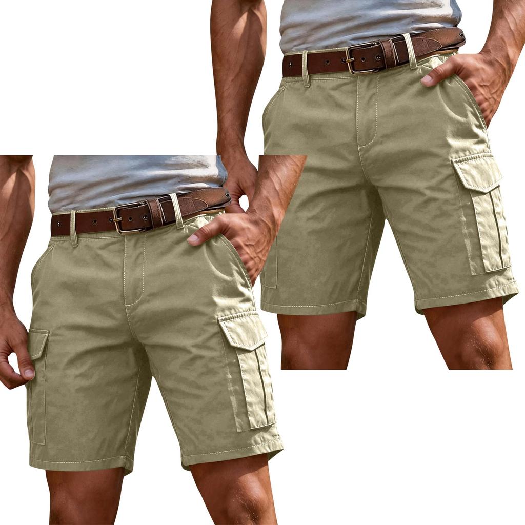 Herrshorts Cargo Knälånga Lös Passform Flerfickor för Sommarsport Vandring