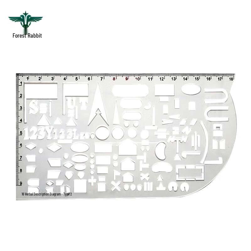 Forest Rabbit Tactical Command & Mapping Tool Ruler One Size