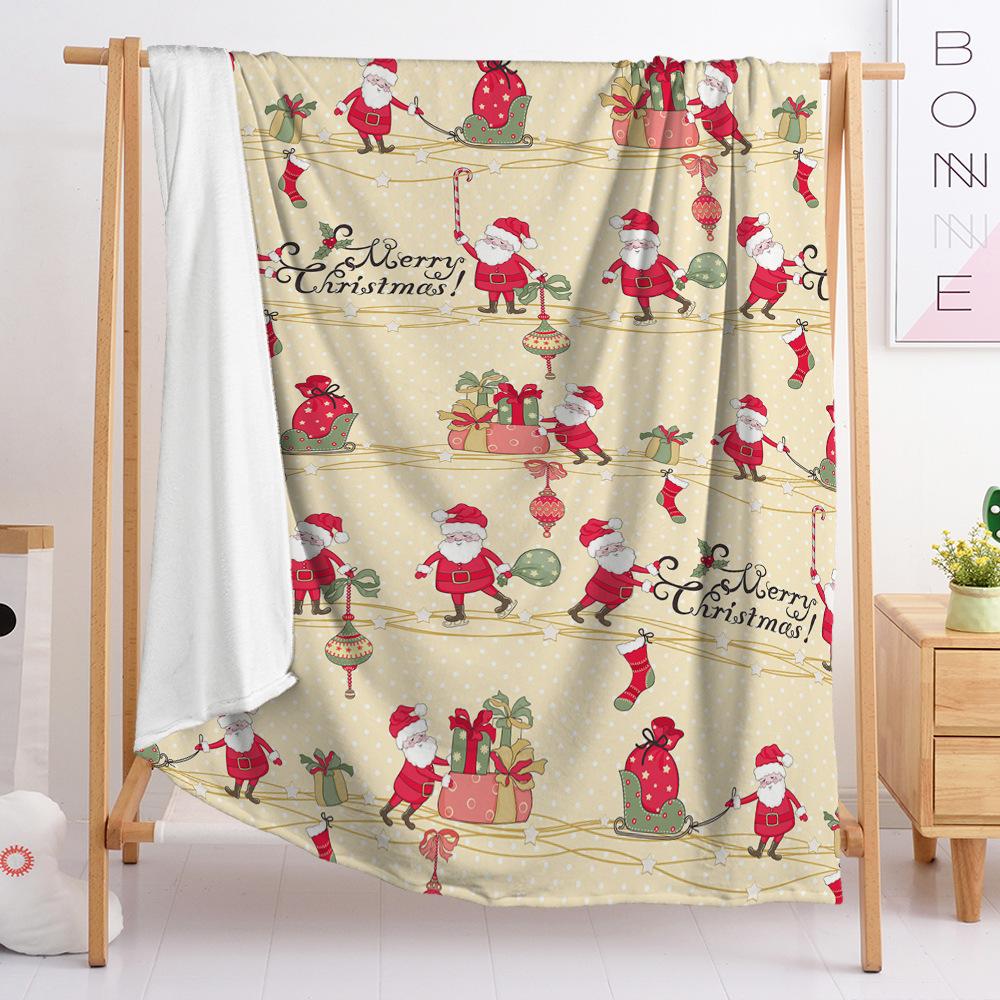 Christmas Blanket Flannel Blanket Gift Snowman Blanket Spring And Autumn