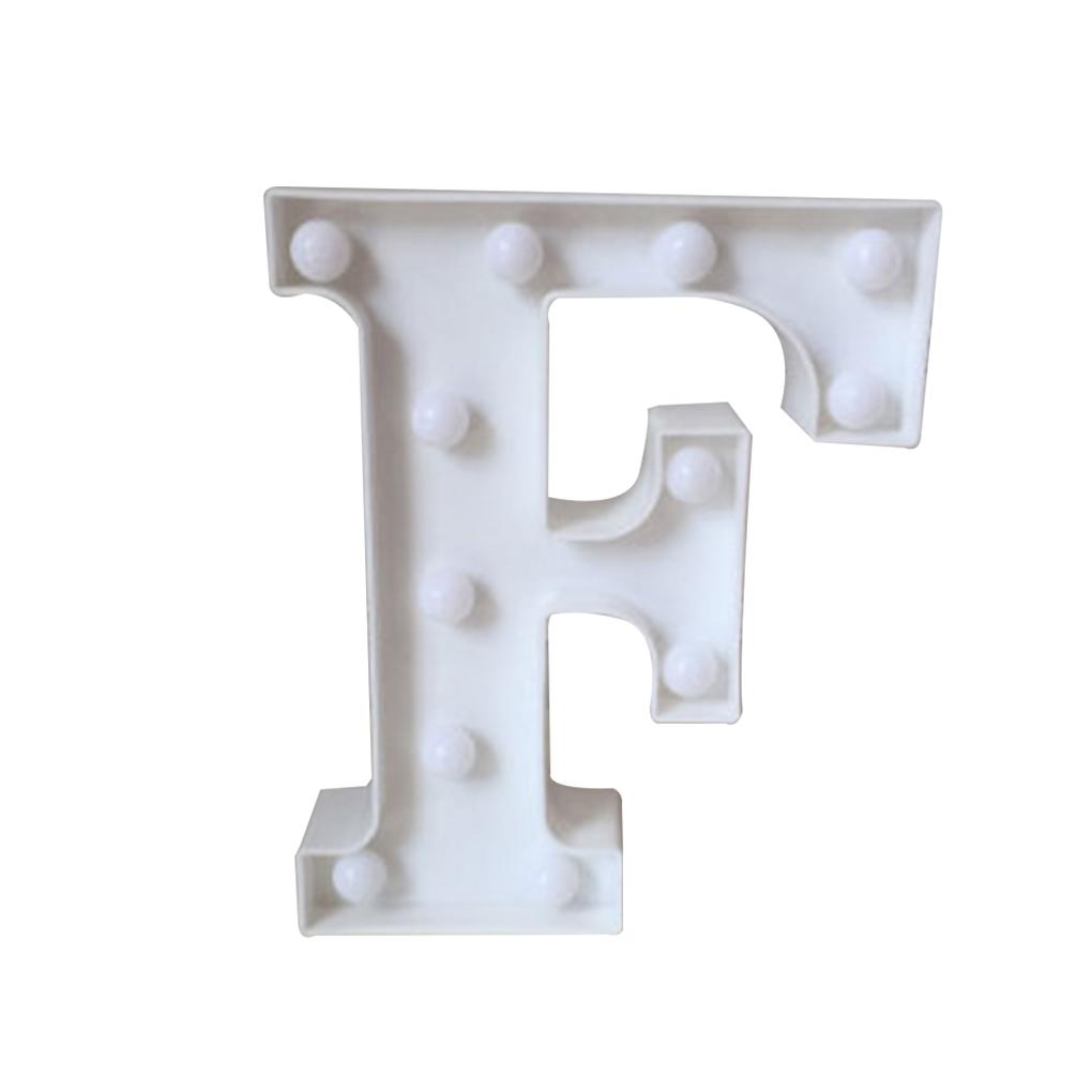 Luminous 26 English Alphabet Light Night Lamp Wedding Party Room Letter Decor