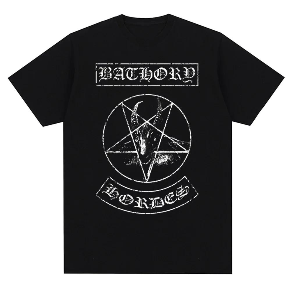 Harajuku Round Neck Summer Graphic Tees Streetwear New Fashion Women/Men's 3D Print Bathory Band Short Sleeve T Shirts