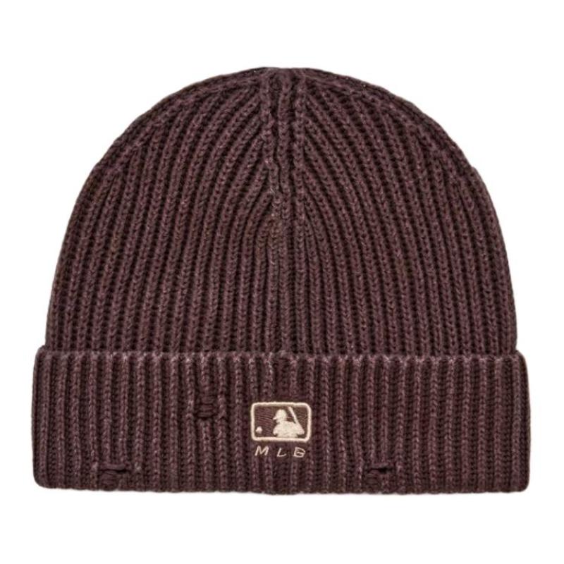 MLB Cotton Beanies Unisex Brown Fashion 3ABNB0656-43BRS