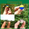 Stylish Ukraine Flag Button Badge Brooch For Backpacks And Satchels
