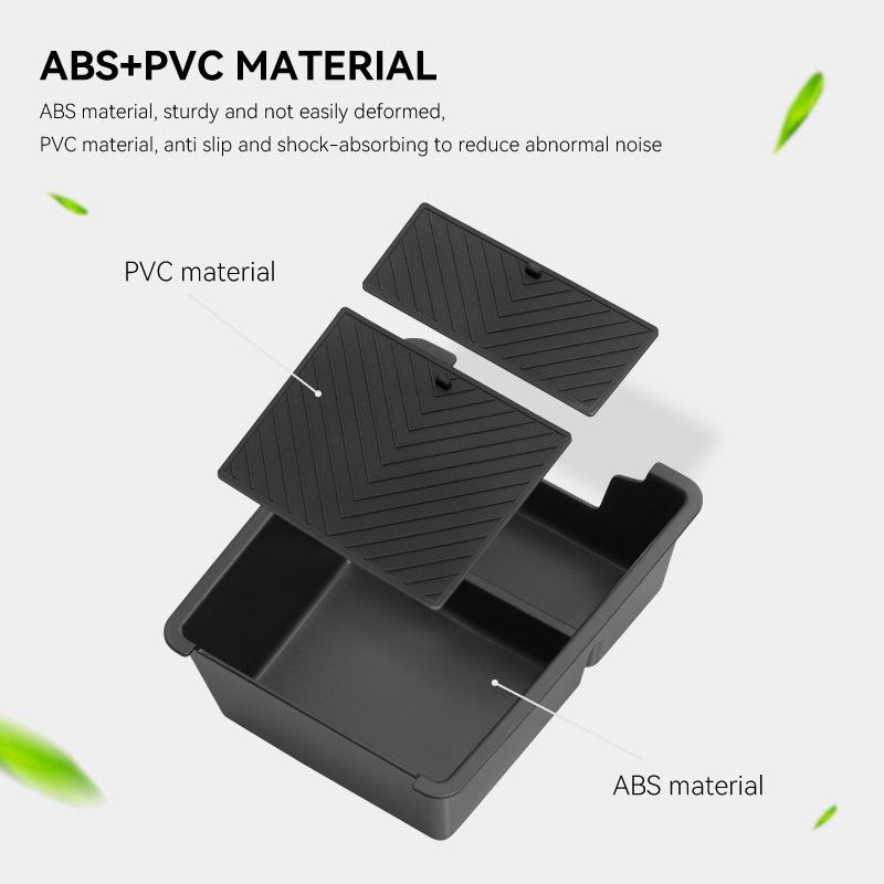 Car Armrest Storage Box Interior Accessories Center Console Tray Tidying ABS For Renault Dacia Duster 2025 2026