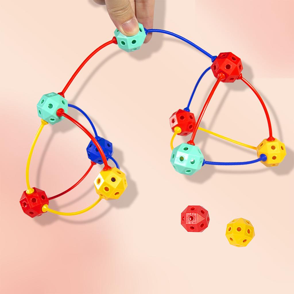 Children's Spherical Block 3D Versatile Insert Ball Toy, Three-dimensional Geometric Large Particle Block Puzzle Toy