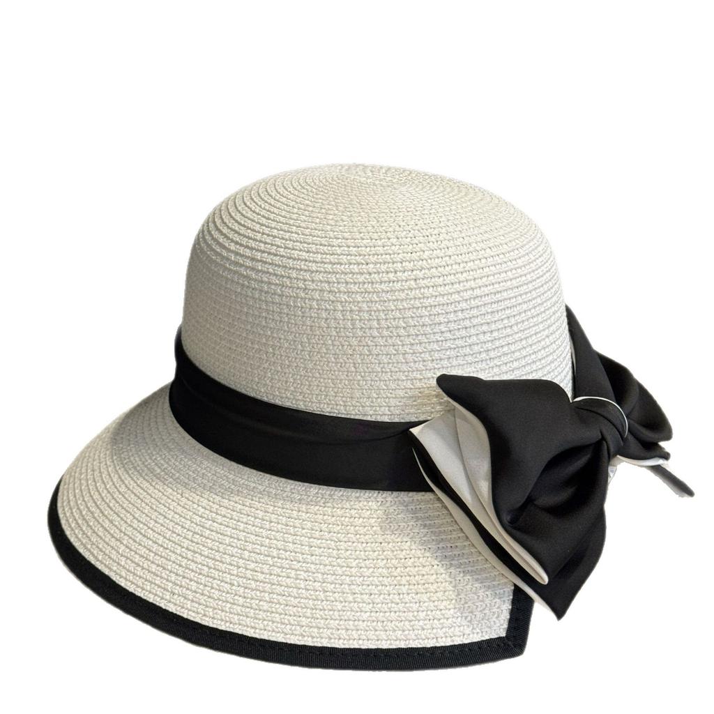Elegant straw hat for women, summer travel sun hat, foldable beach hat, UV protection sun hat, sun protection hat