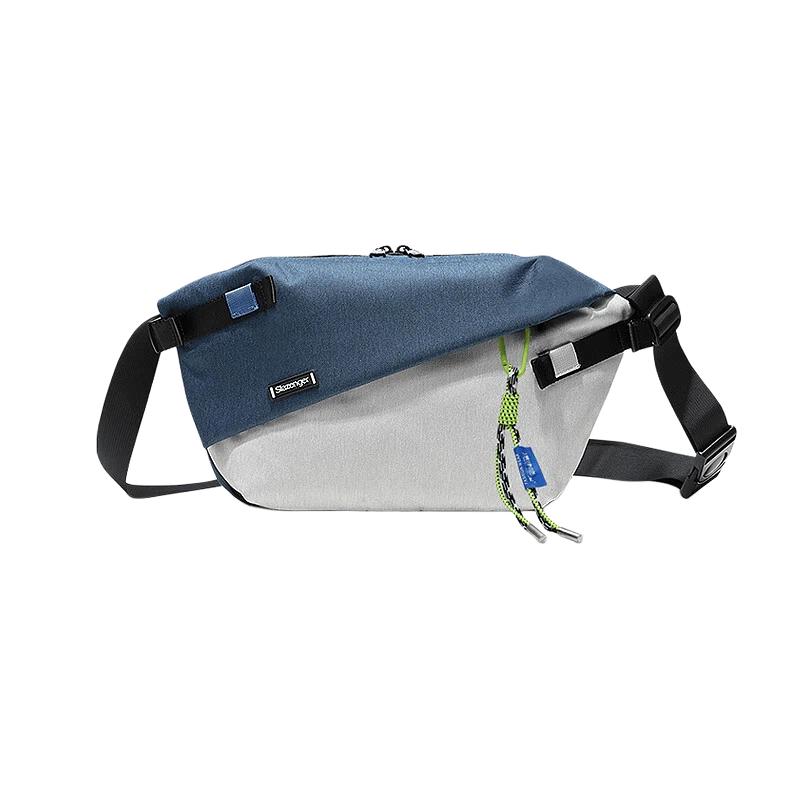 

Slazenger Crossbody Bag, Large Capacity, Messenger Bag, Shoulder Bag, Phone Waist Pack, Casual and Sport, Blue-Grey синій