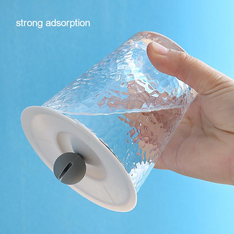 Opakovaně použitelný silikonový kryt šálku Roztomilé těsnění Kryt přísavky Prachotěsný nepropustný čaj