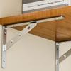 2Pcs Stainless Steel Support Brackets Heavy Duty Triangular Frame Wall Shelf Right Angles Support Stand Enduring