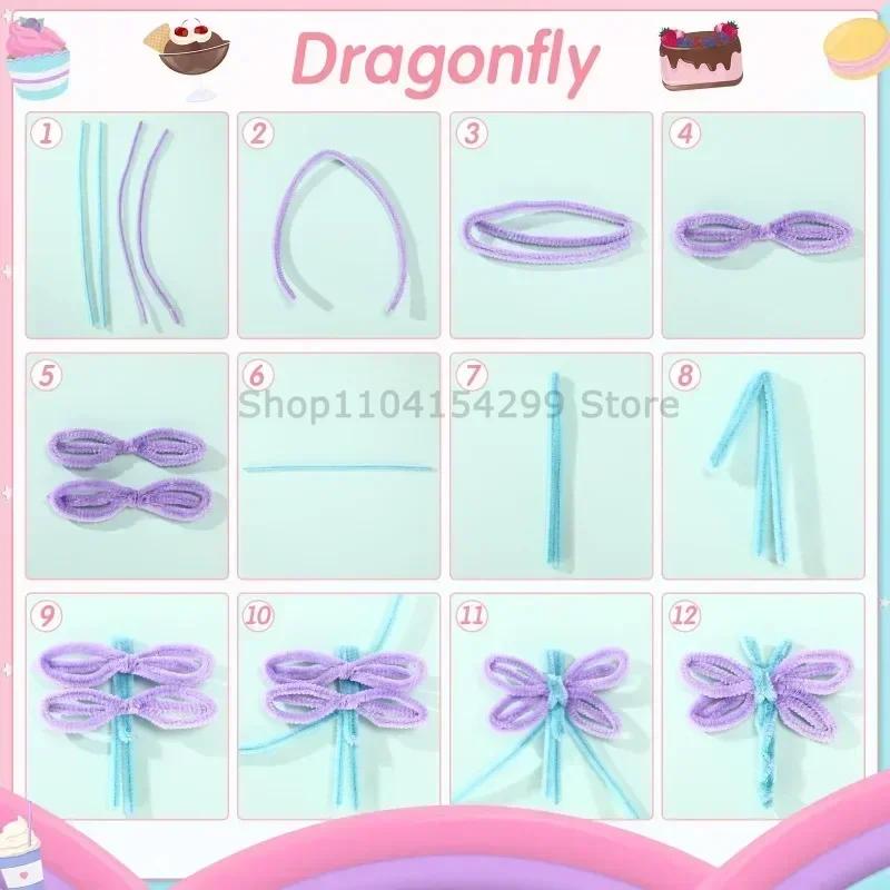 Cleaner Pipe Cleaners for Crafts Creative Chenille Stem Wire Pipe Cleaners Creative Leisure Hobby Diy Plush Stem Twisted Stick