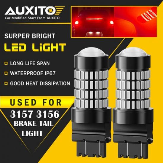 LED Brake Stop Tail Light Bulb 3157 3057 Red Ultra Bright 102H Lamps