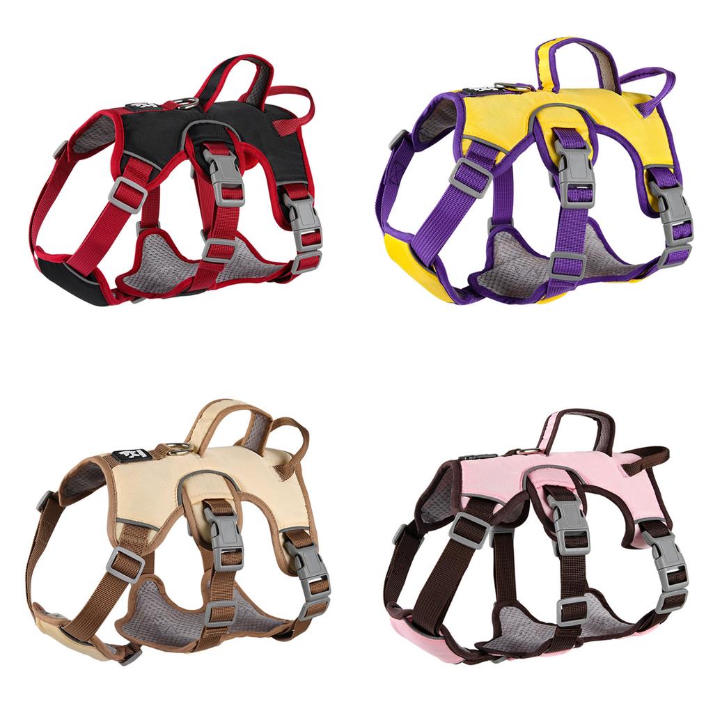 Haustiergeschirr Hundebrustgeschirr Outdoor Hundeauslauf Trainingsweste Zuggeschirr Reflektierende Weste Geschirr für kleine Hunde