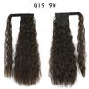 Synthetic Long Curly Clip In Hair Extensions Ponytail Hair Wig Heat-Resistant Curly Pony Tail Wig For Women