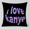 Celebrity Kanye Omari West Cushion Cover Short Plush Cushion Cover Double Sided Print Washable Sofa Pillowcase Home Decor Gift
