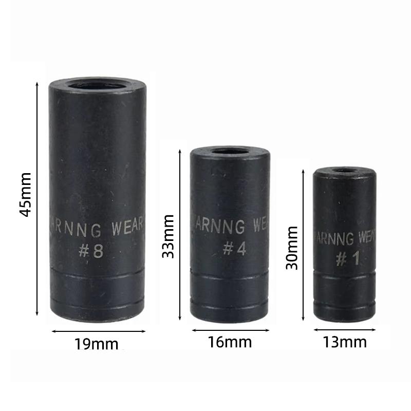 Double Head Square Tap Die Socket Adapter Set Taps Reamer Extractor 1/4" 3/8" Socket Driver Thread Repair Electric Drill Tools