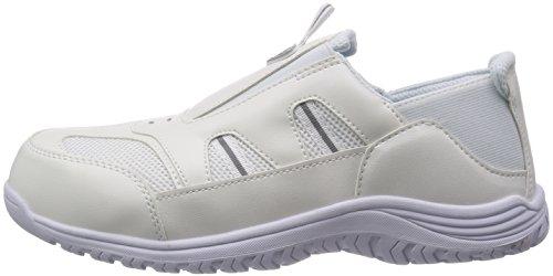 Margo Work Shoes, Resin Toe Cap, Reflective Material, Original Tamerukun Creos Plus 810, Unisex Adult, White, Size 26.5 cm