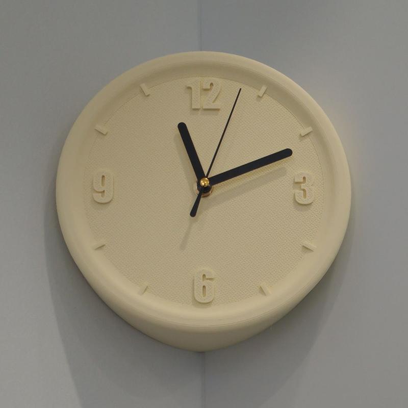 Concave Angle Wall Clock Luxury Interior Silent Mechanism Wall Clocks 3D Printing DIY Elegant Clock with Scale Unique Modern Living Room Clocks