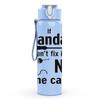 1PC Grandad Funny Humorous Slogan Print 750ml Color Plastic Sports Water Bottle Leakproof Flip Straw Lid Suitable for Sports Office Home Use